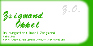 zsigmond oppel business card